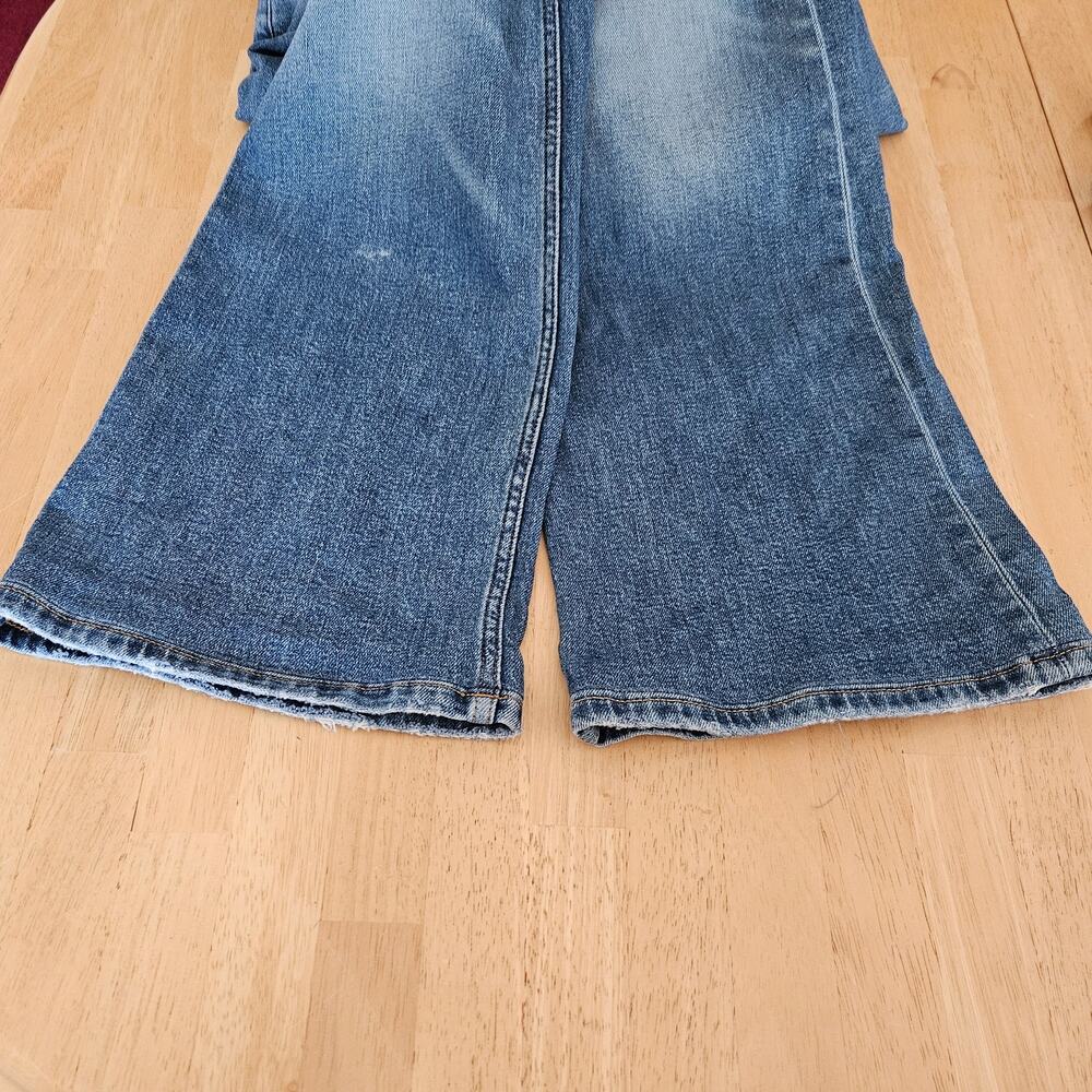 RE/DONE Originals Mid Rise Wide Leg Jeans West Coast Fade sz 26 Hemmed - Picture 12 of 12